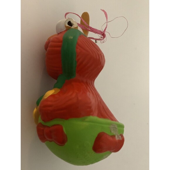 Cookie Monster Elmo Christmas Ornaments Vintage 90's Sesame Street Lot of 2 READ - Picture 16 of 16